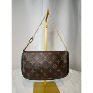 Louis Vuitton Pochette Accessoires Shoulder Bag Brown LV Monogram